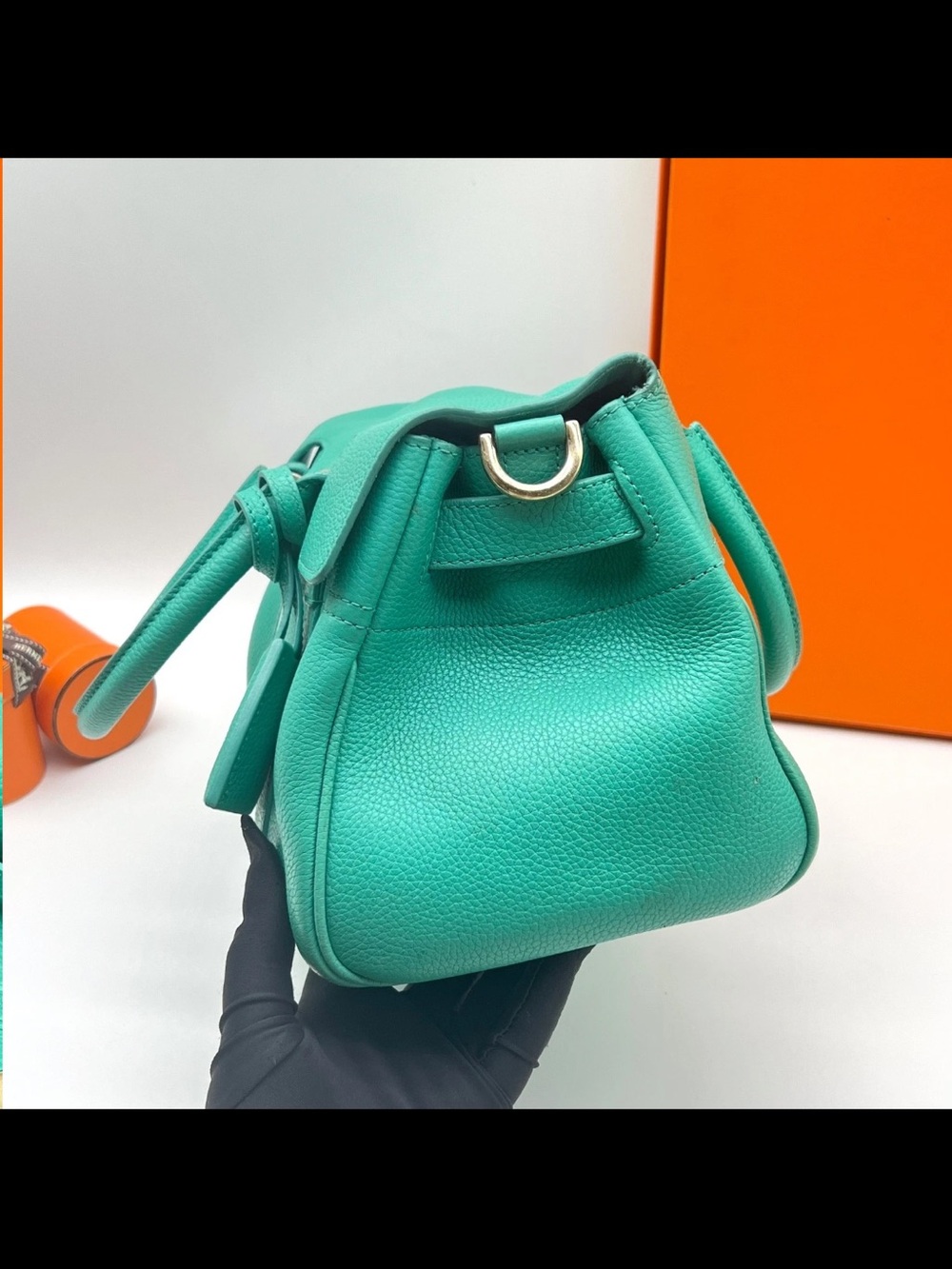 Mulberry Turquoise Leather Satchel - Picture 5 of 16